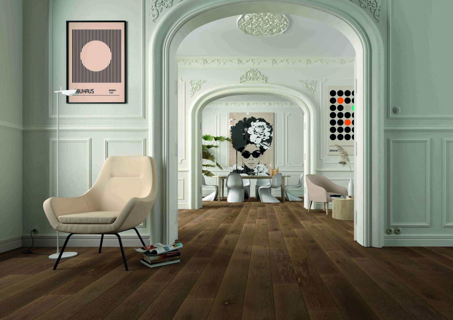 Alliance Bois - Tassin - Lyon - ALSAFLOORING - Caractère et profondeur sont les atouts de « NOTRE DAME ». Cette teinte raffinée et affirmée, aux nuances terre brûlée, met en valeur le grain unique du bois. 