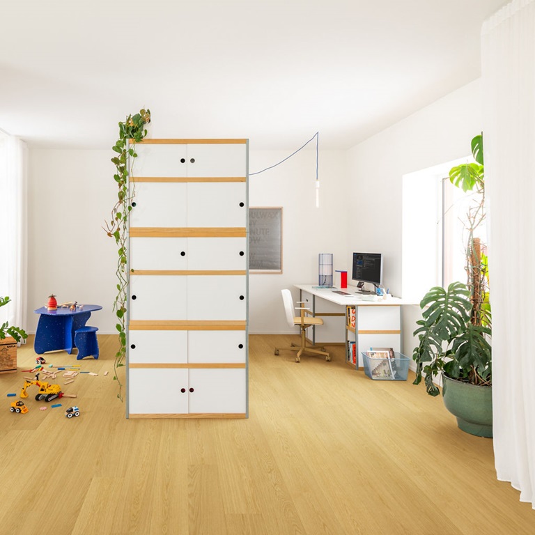 Alliance Bois - Tassin - Lyon - QUICK-STEP - Mix & Match avec les designs de dalle Chanfrein authentique Lame standard Garantie domestique à vie Cachet authentique du bois Compatible avec un plancher chauffant/rafraîchissant Résistant à l’eau 